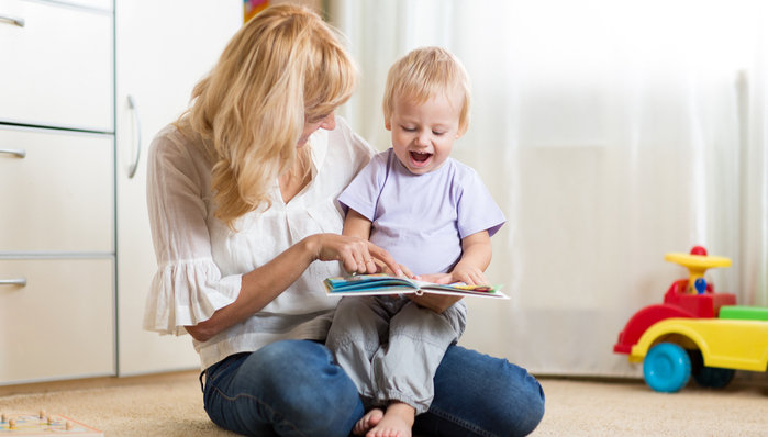Au pair with child