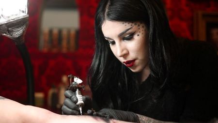 World famous tattoo artist, Kat Von D