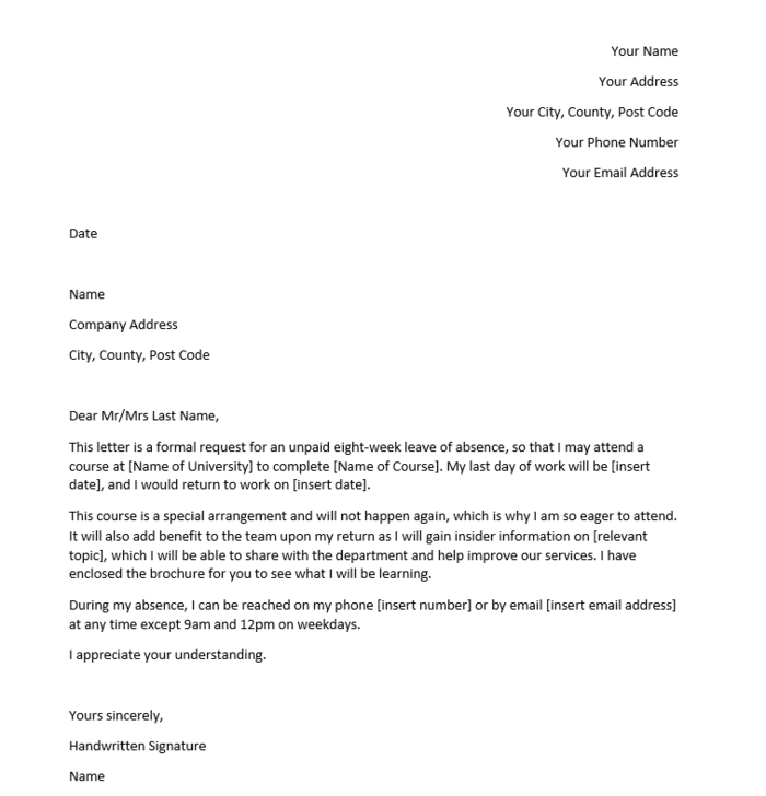 Sample Leave Of Absence Letter For Personal Reasons from cdn0.careeraddict.com