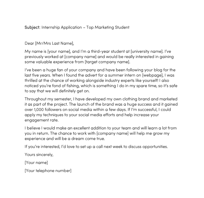 End Of Internship Letter From Employer Collection Letter Template 