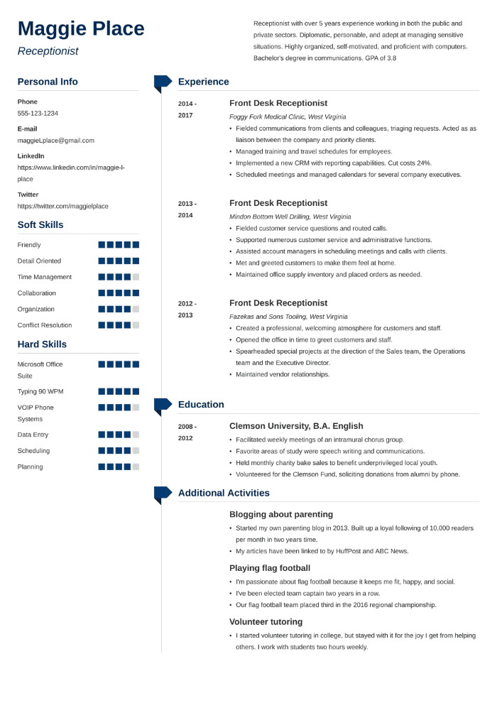 The 20 Best Cv And Resume Examples For Your Inspiration