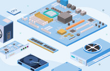 Illustration of a circuit board