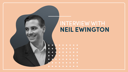 Image with Neil Ewington's picture along with text that reads 'Interview with Neil Ewington'