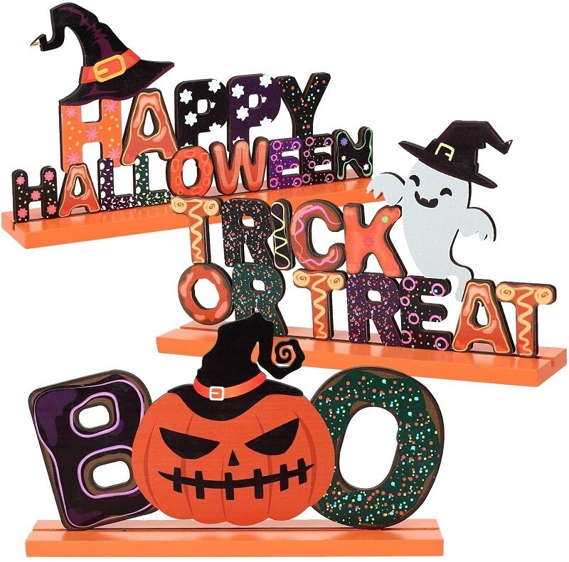 Halloween Wooden Centerpiece Ed