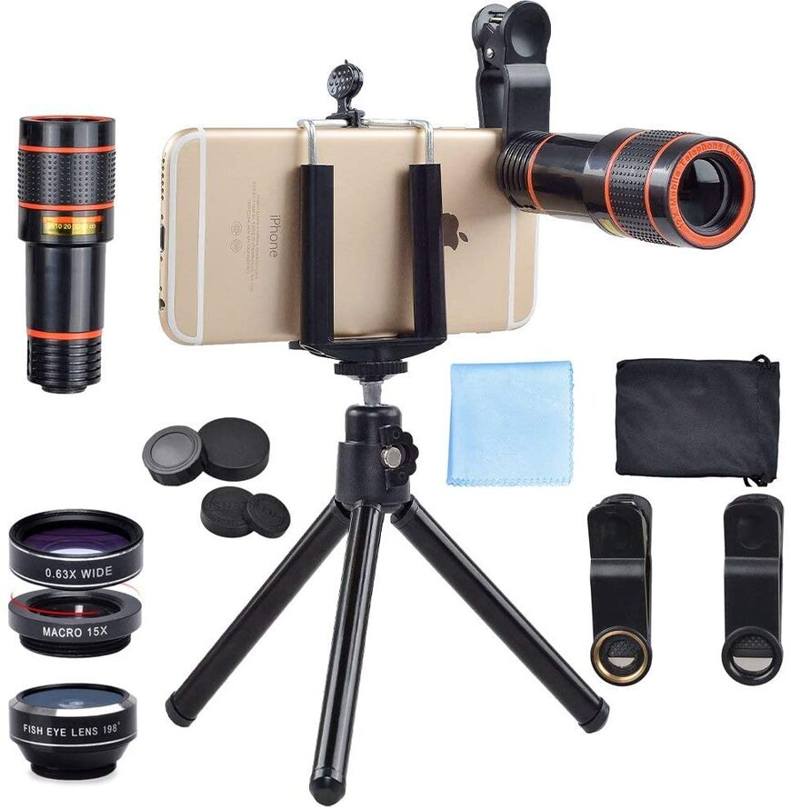 Phone Lens And Tripod Kit