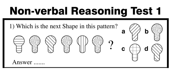 Non-verbal reasoning example