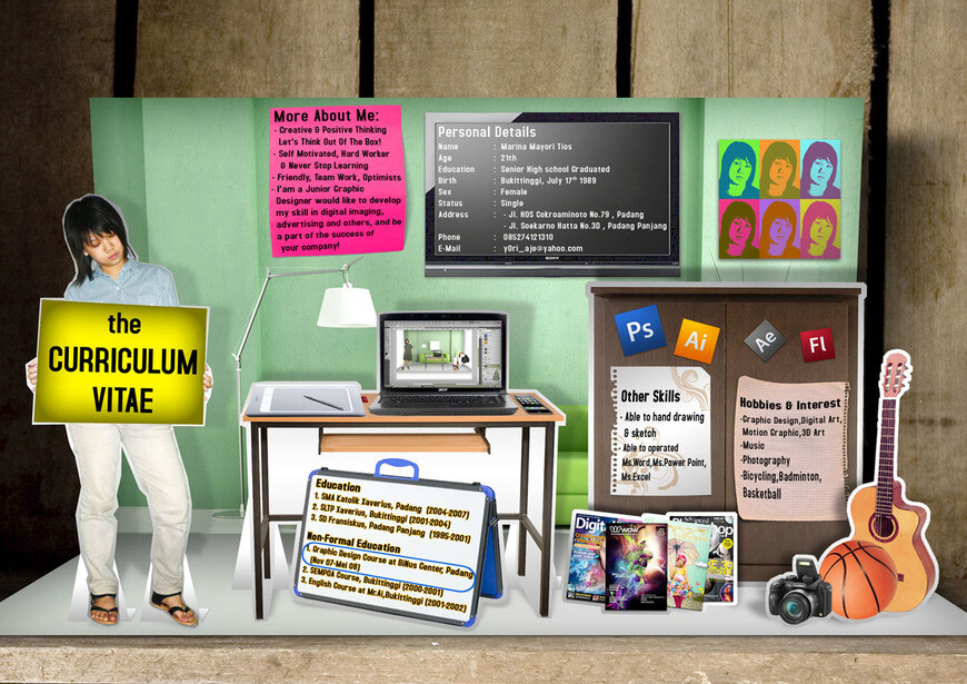 Pop-out 3D résumé