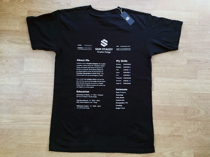 T-shirt résumé