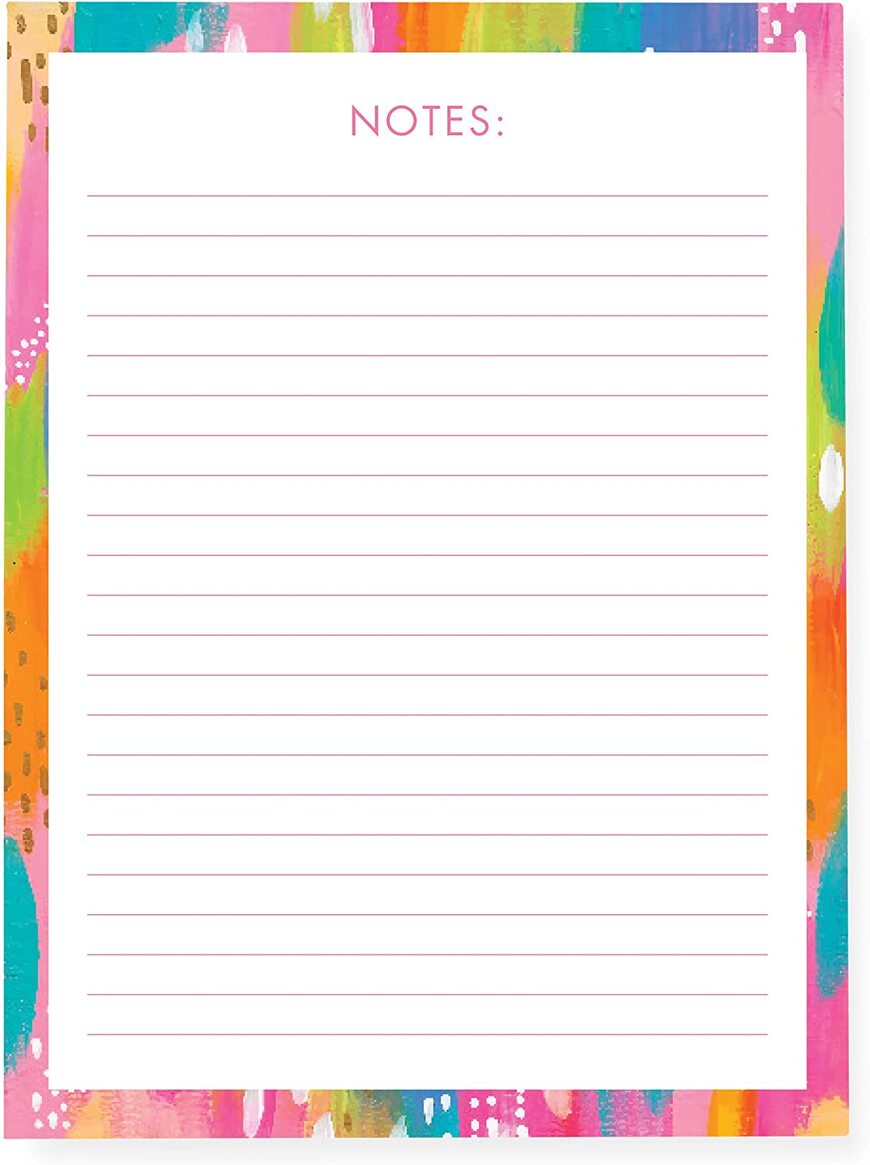 Colorful notepad