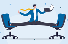 Person trying to be more flexible at work