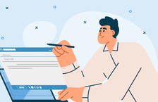 Person wondering how to write an email to HR
