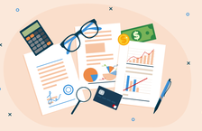 Desk of someone looking for a job with an accounting degree