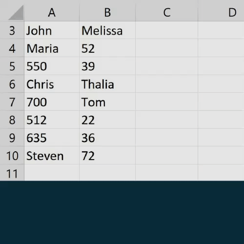 Excel skills - GIF showing how to use the COUNT function