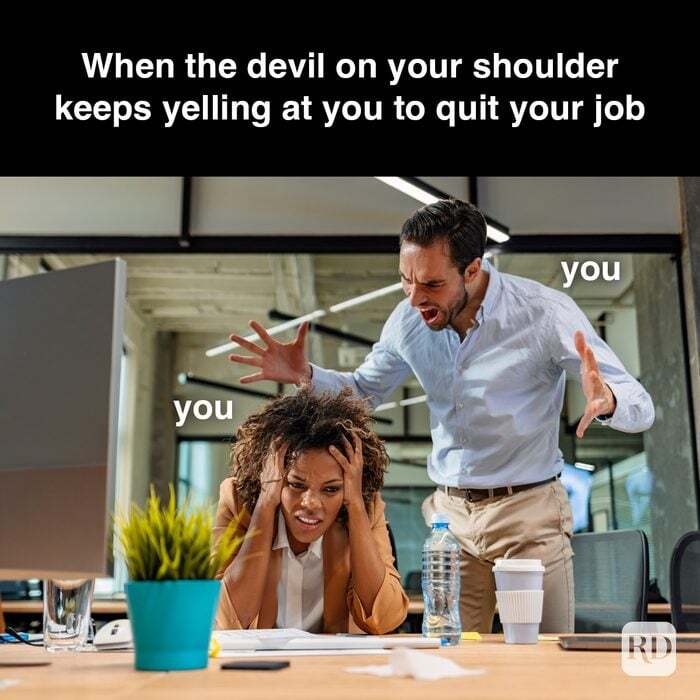 Devil on your shoulder meme