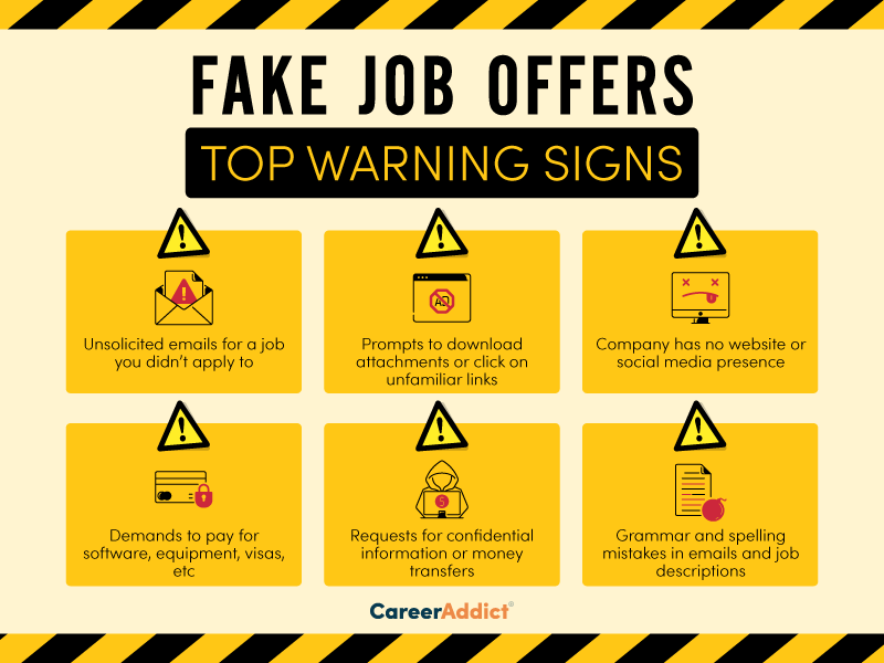 Fake Job Offer Signs