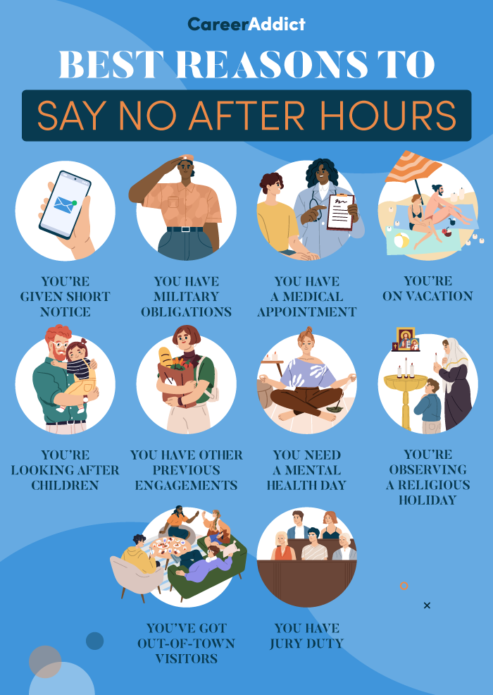 Excuses to Say No When Asked to Work Out of Hours
