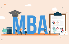 benefits and advantages of completing an MBA program with big MBA letters and clipboard