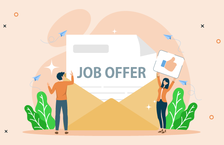 Two jobseekers evaluating a job offer