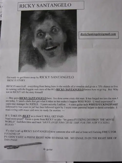 Ricky Santangelo Cover Letter