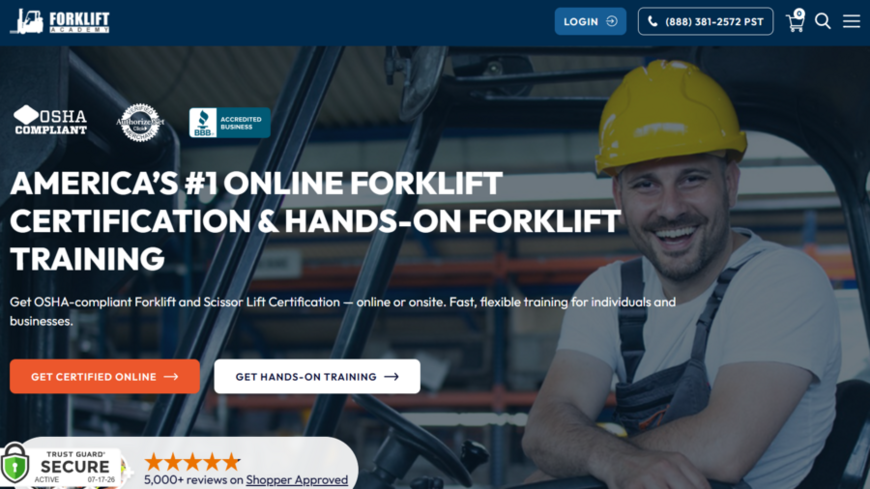 forklift academy homepage